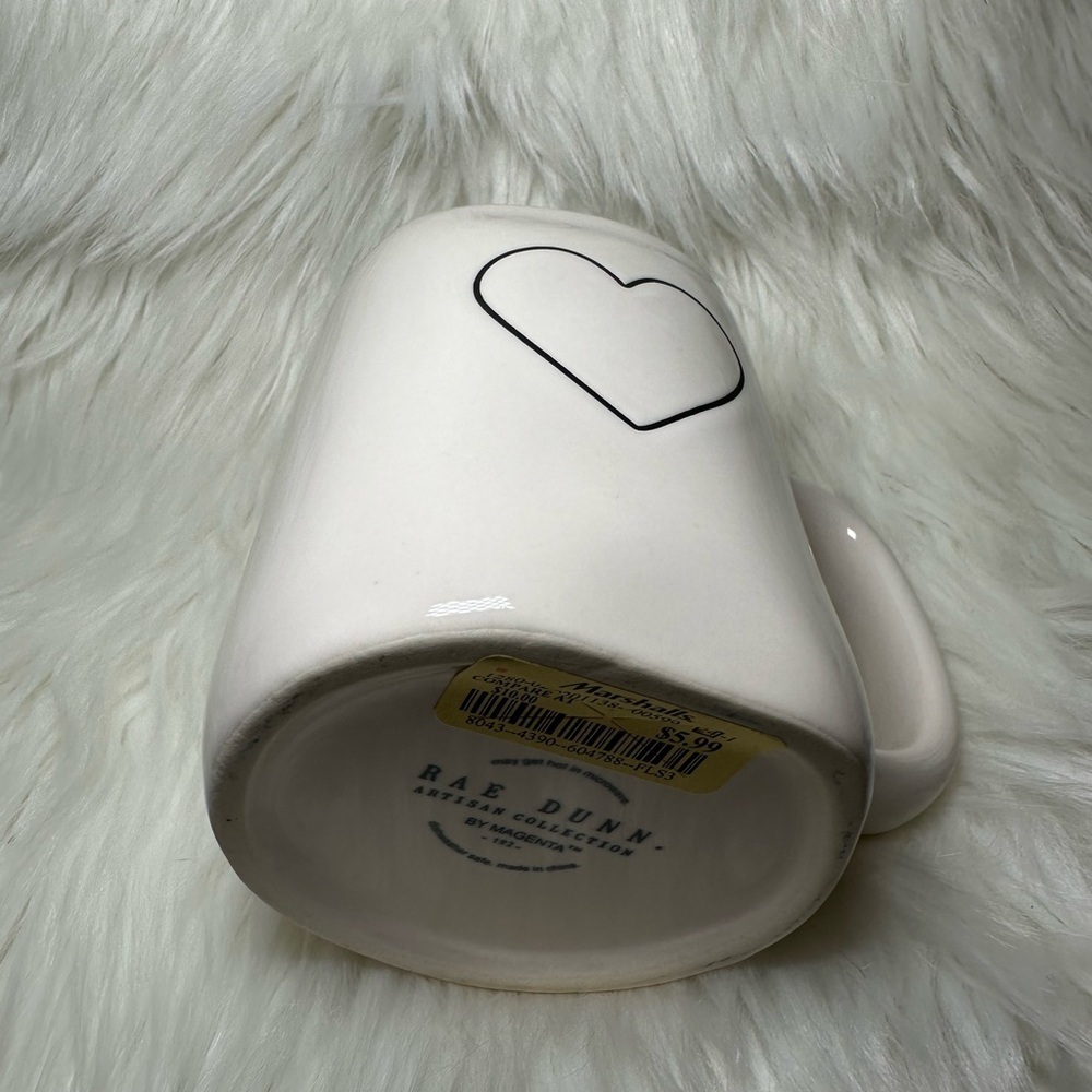 Rae Dunn Double Sided Heart White Mug - Picture 3 of 3